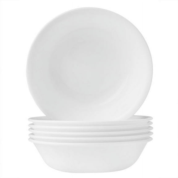 Corelle Winter Frost White Dessert Bowl, 10 oz, Pack of 6