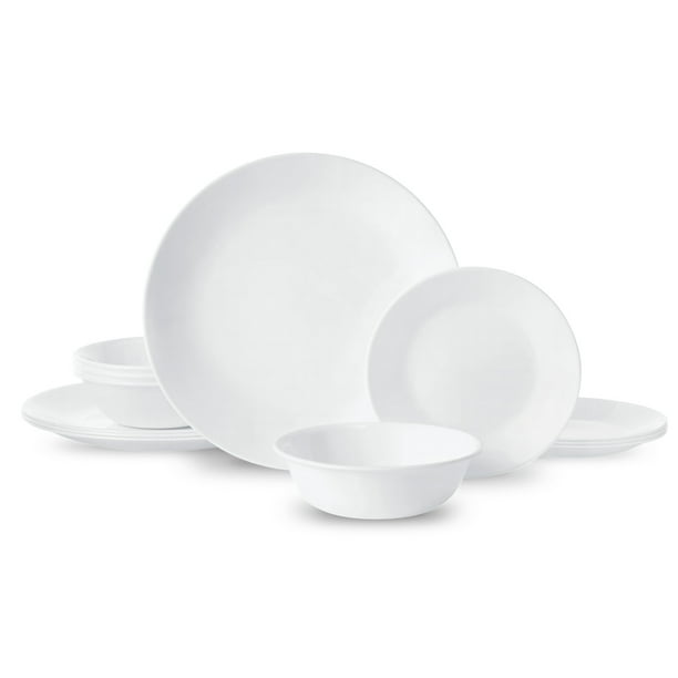 Winter Frost White Dinnerware Sets For With Serving Pieces