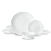 Corelle Winter Frost White 12-Piece Glass Dinnerware Set Service for 4