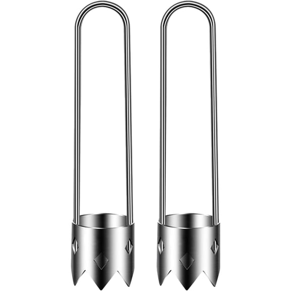 Corer, 2 count Pepper Seed Corer Remover Set with Serrated , Multifunctional Fruit & Vegetable Corer Tool for Pepper, Pineapple, Pear, Cucumber, Kitchen Gadgets with  Hole