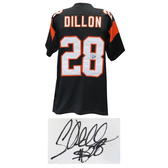 Corey Dillon Signed Black Custom Football Jersey