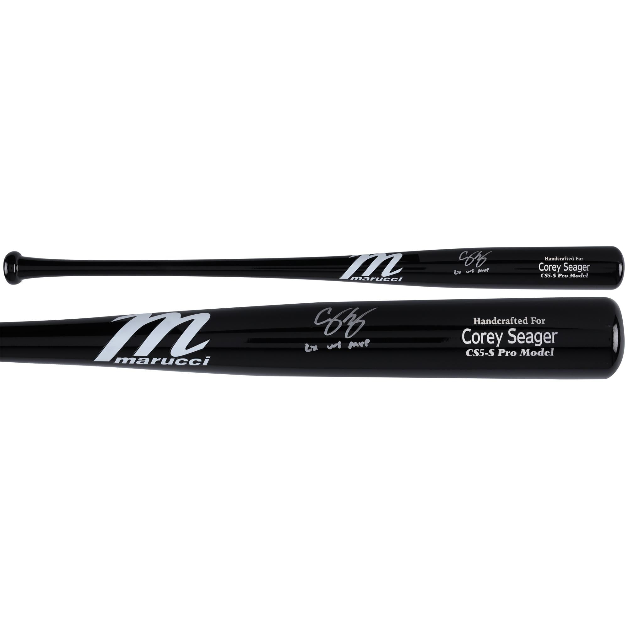Corey Seager Texas Rangers 2023 MLB World Series Champions Autographed Marucci Game Model Bat with "2X WS MVP" Inscription - Fanatics Authentic Certified