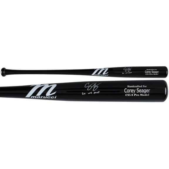 Corey Seager Texas Rangers 2023 MLB World Series Champions Autographed Marucci Game Model Bat with "2X WS MVP" Inscription - Fanatics Authentic Certified