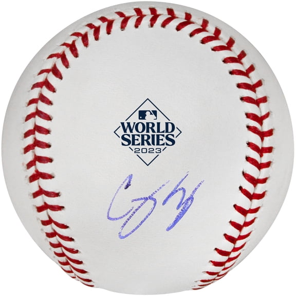 Corey Seager Texas Rangers Autographed 2023 World Series Logo Baseball - Fanatics Authentic Certified