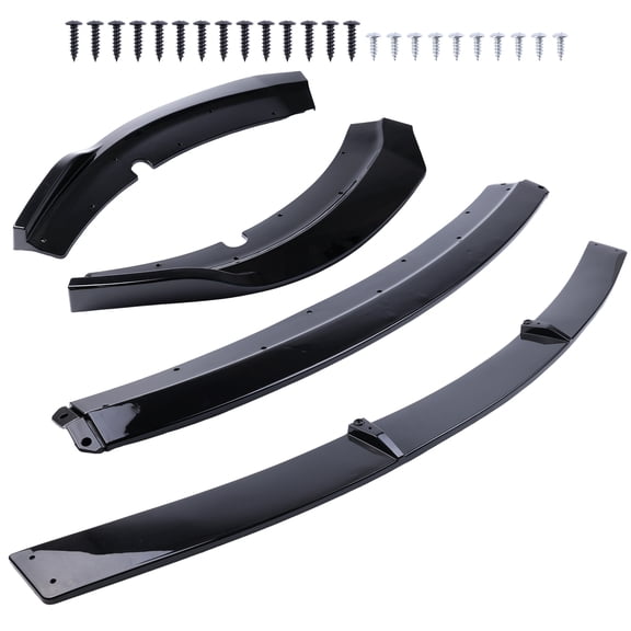 Corfhy Front Bumper Lip Splitter Spoiler for Dodge Charger GT R/T Scat Pack SRT 2015-2023 Gloss Black