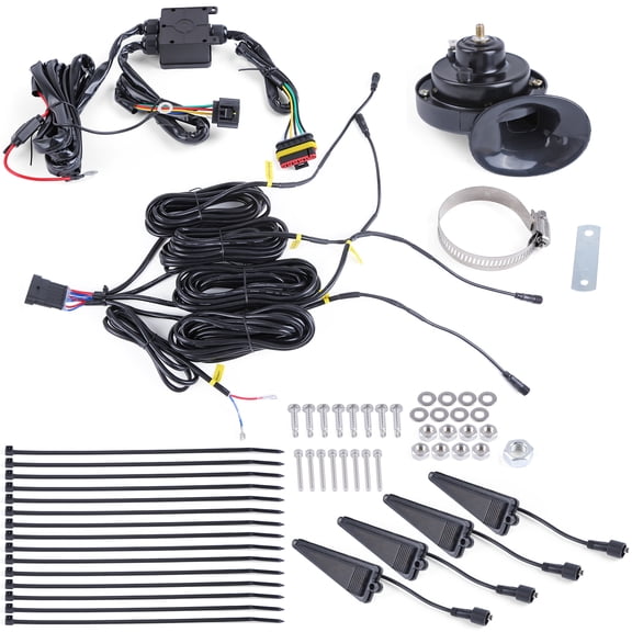 Corfhy Plug and Play UTV Turn Signal Kit with 120dB Horn and Amber LED Lights for Polaris Can-Am Kawasaki Honda 1998-2025