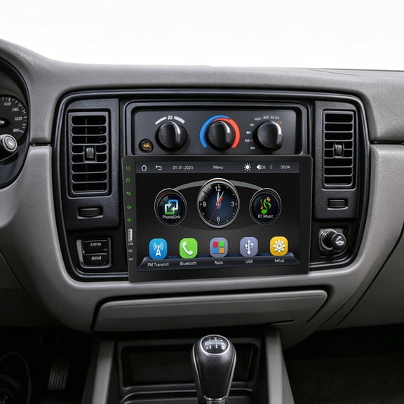 Corfhy Single Din Car Stereo for Chevy Impala SS 1994-1996 9 Inch HD Touch Screen with Carplay FM MP5 Player Car Audio Receivers BT Mirror Link USB Camera