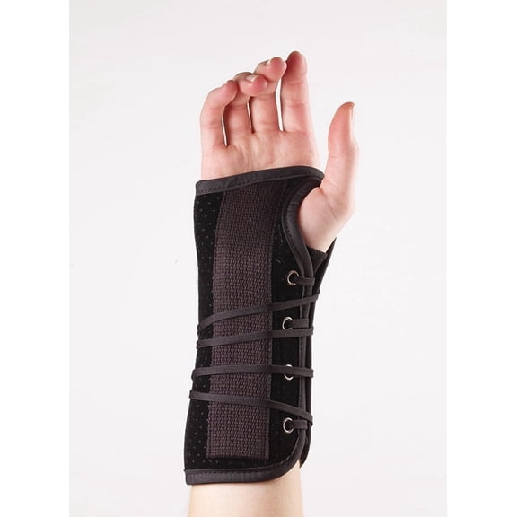 Corflex Post-Op Lace Up Wrist Brace for After Surgery, Small Left