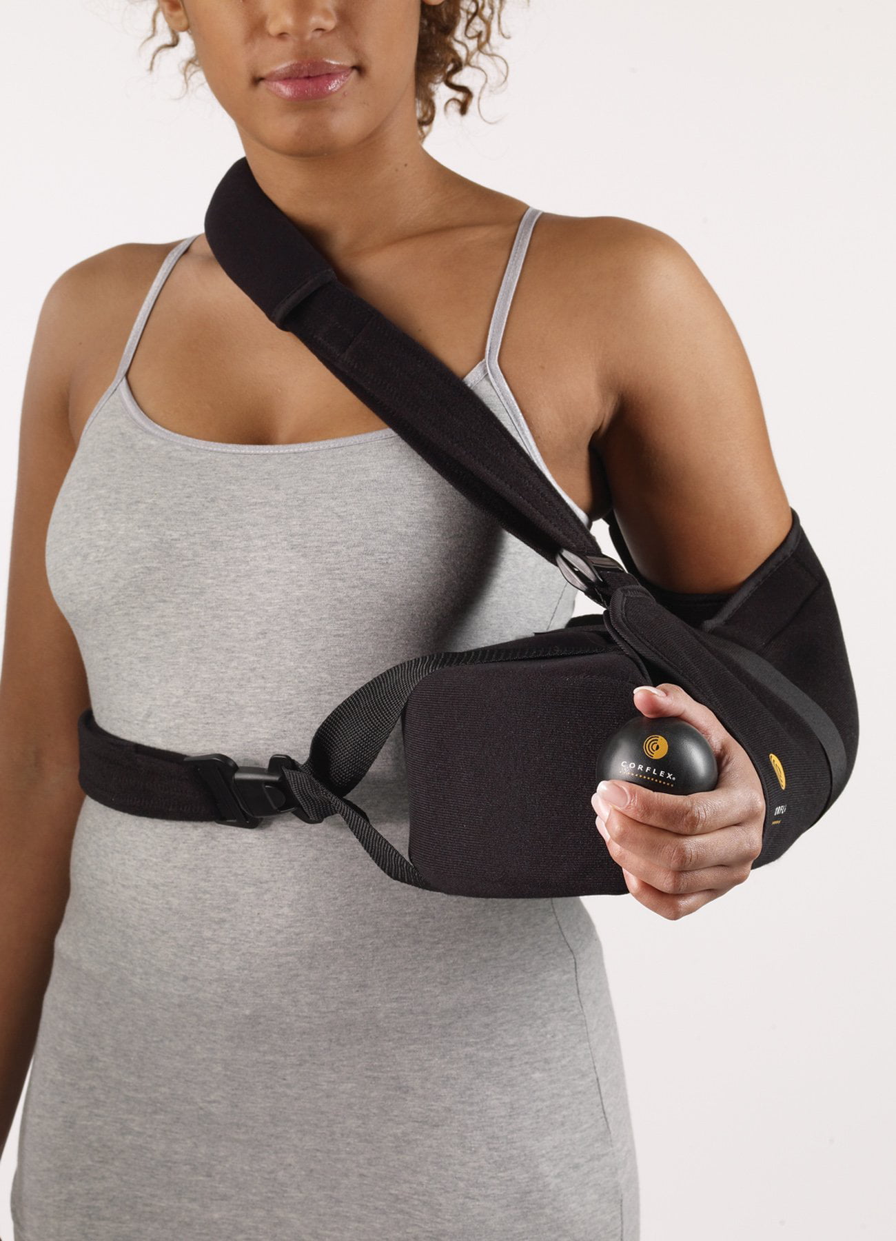 Shoulder Immobilizer & Arm Sling w/ Abduction Pillow & Strap (Small) by  Alpha Medical Brace 