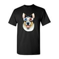 thumbnail image 1 of Corgi 3D Glass Dog Animal Lover Tanya Ramsey Artworks Art DT Adult T-Shirt Tee, 1 of 2