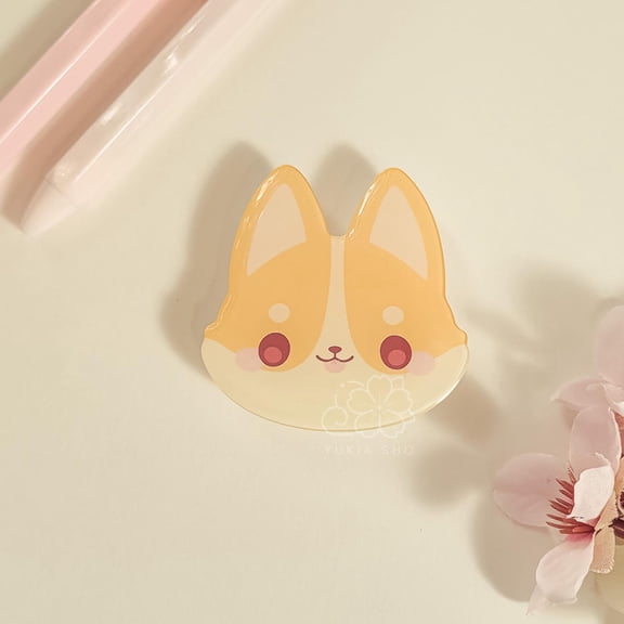 Corgi Acrylic Phone Grip | Kawaii Phone Holder Accessory