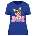 thumbnail image 1 of Corgi, And A Bone Pillow T-Shirt Women -Image by Shutterstock, Female XX-Large, 1 of 2