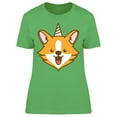 thumbnail image 1 of Corgi And An Unicorn Horn T-Shirt Women -Image by Shutterstock, Female x-Large, 1 of 2