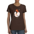 thumbnail image 1 of Corgi And Gray Kitten T-Shirt Women -Image by Shutterstock, Female 5X-Large, 1 of 4