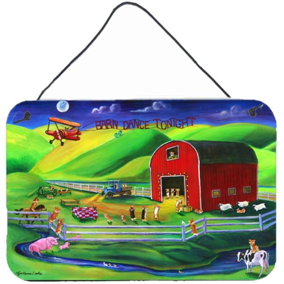 Corgi Barn Dance Wall or Door Hanging Prints