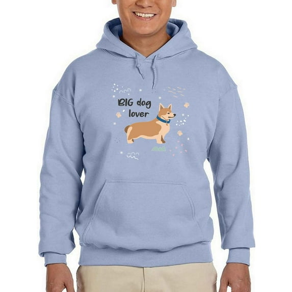 Corgi Big Dog Lover Hoodie Men -Image by Shutterstock, Male XX-Large