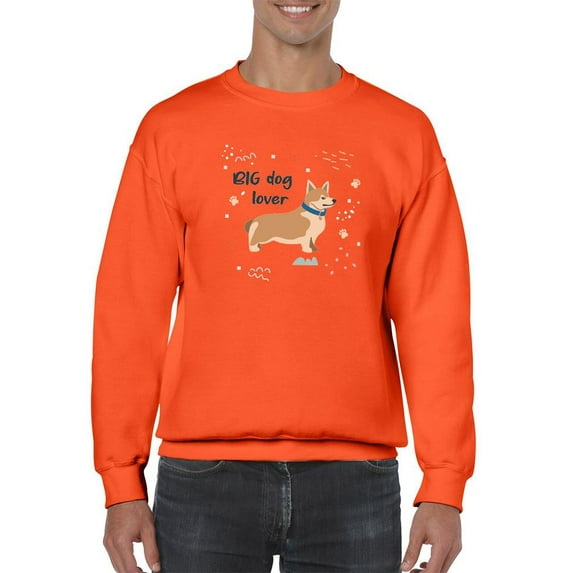 Corgi Big Dog Lover Sweatshirt Men -Image by Shutterstock, Male Small