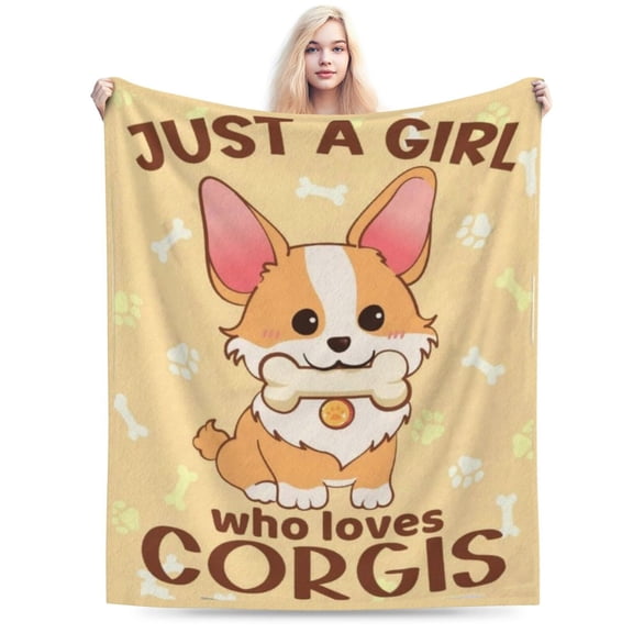 Corgi Blanket Gifts - Cute Throw Blanket 50x40