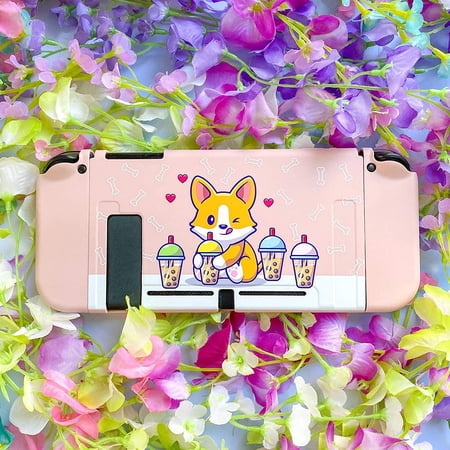 Corgi Boba Case - Dog Nintendo Switch, Lite, OLED Bundle