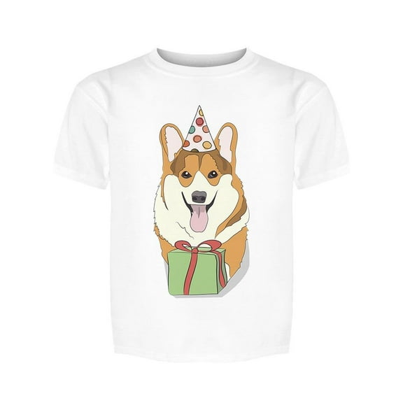 Corgi Brought You A Gift Tee Girl's -Image by Shutterstock