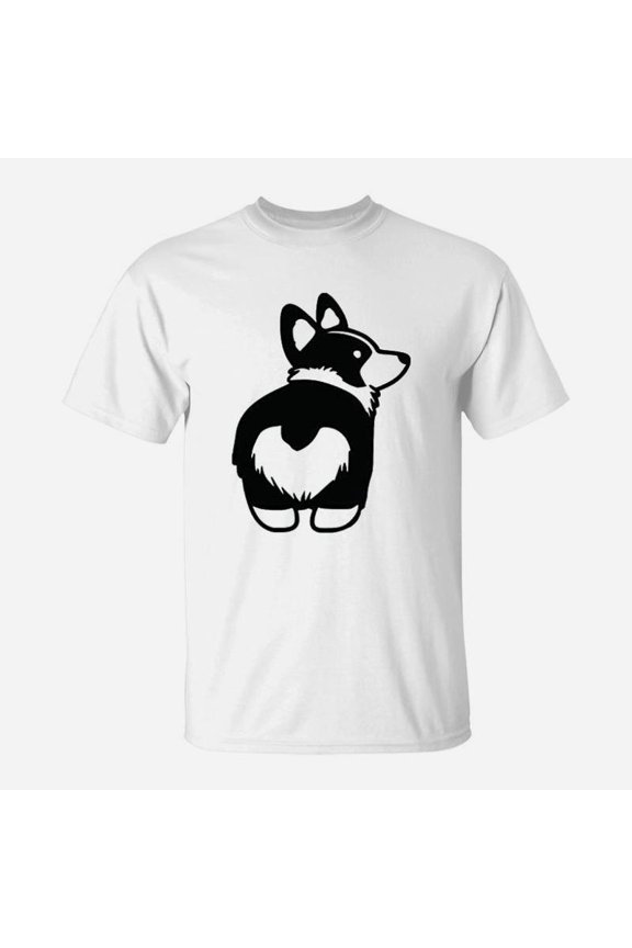 Corgi But Wall Animal Cute Dog Puppy Heart Love Rescue TShirt