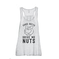 thumbnail image 1 of Corgi Butts Drive Me Nutts Women's Fashion Sleeveless Flowy Racerback Workout Yoga Tank Top Sport Grey Large, 1 of 3
