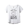 thumbnail image 1 of Corgi Butts Drive Me Nutts Women's Fashion Slouchy Dolman T-Shirt Tee Heather White Small, 1 of 3