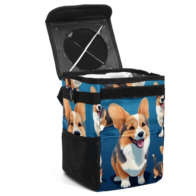 Simple Deluxe 2 Pack Car Trash Can - 3 Gallon Leak-Proof Bag With Pockets & Straps For Headrest