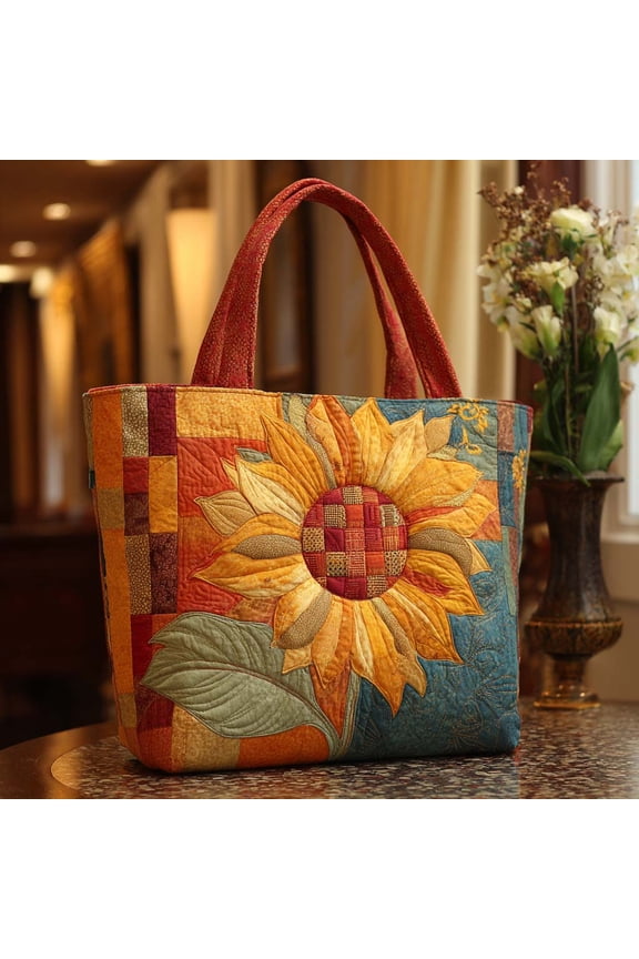 Corgi Charm Quilted Tote Bag, Large Quilted Shoulder Bag for Everyday Use