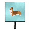 thumbnail image 1 of Corgi Checkerboard Blue Leash or Key Holder, 1 of 1