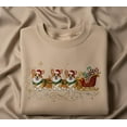 thumbnail image 1 of Corgi Christmas Embroidered Sweatshirt – Holiday Dog Sleigh Ride Santa Hat Candy Cane Cozy Winter Crewneck Gift for Pet Lovers, 1 of 4