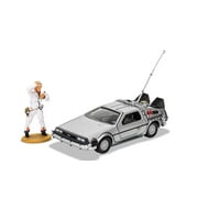 Corgi Diecast Model Cars - CC05503 Back to the Future DeLorean and Doc Brown Figure - 136 Pre-Built Model Vehicles Toy, Classic Metal Die Cast Collectible, Auto Toys Models for Adults - Silver