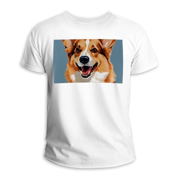 Corgi Comfortable Casual Tee with Breathable Fabric - Essential Wardrobe Staple for all Seasons - Available in Various Sizes and Designs