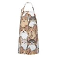 thumbnail image 1 of Corgi Crowd Apron-Garden Aprons for Women with Pockets-Cotton Linen Waterproof Kitchen Cooking Gardening Aprons Adjustable for Kitchen,Cooking,BBQ and Salon 33x27 Inch, 1 of 7