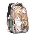 thumbnail image 1 of Corgi Crowd Backpack for School,Cute School Bag,Schoolbag with Adjustable Shoulder Straps & Padded Back,16.9 Inch, 1 of 5