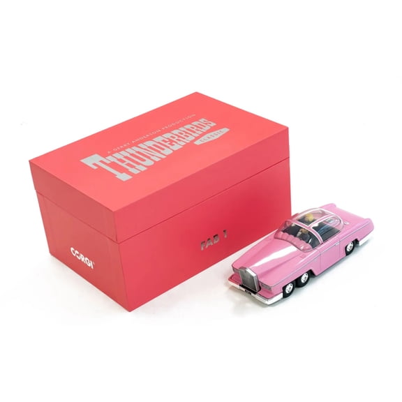 Rolls Royce FAB 1 Pink with Figures "Thunderbirds" (1965-1966) TV Series "F.A.B. Collection" Diecast Model by Corgi