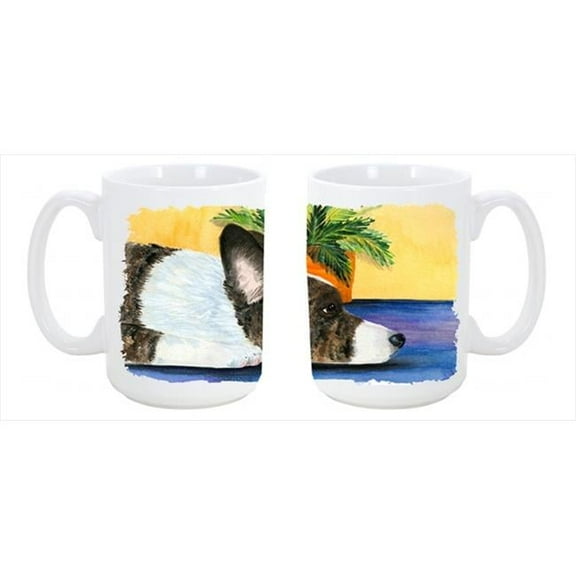Corgi Dishwasher Safe Microwavable Ceramic Coffee Mug 15 oz.