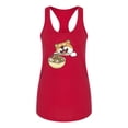 thumbnail image 1 of Corgi Dog And Ramen Bowl Racerback Tank Women -SPIdeals Designs Small, 1 of 4