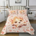 thumbnail image 1 of Corgi Dog Bedspread Sets Twin,3D Kawaii Cartoon Puppy Bed Set,Cute Pet Animal Coverlet Set,Romantic Love Hearts Skeleton Bedding Set with 1 Pillow Case Bedroom Decor, 1 of 5