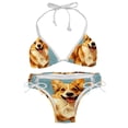 thumbnail image 1 of Corgi Dog Detachable Sponge Adjustable Strap Bikini Set Two-Pack Swimsuits for All Occasions, 1 of 6