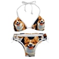 thumbnail image 1 of Corgi Dog Detachable Sponge Adjustable Strap Bikini Set Two-Pack Swimsuits for All Occasions, 1 of 6
