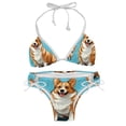 thumbnail image 1 of Corgi Dog Detachable Sponge Adjustable Strap Bikini Set Two-Pack - Versatile Swim Suit Set, 1 of 6