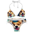 thumbnail image 1 of Corgi Dog Detachable Sponge Adjustable Strap Bikini Set Two-Pack for Various Scenes, 1 of 6