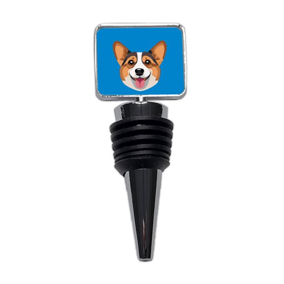 Corgi Dog Face Cute Wine Bottle Stopper Cap Plug