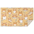 thumbnail image 1 of Corgi Dog and Footprints Rectangle Tablecloth 60"x102",Waterproof Polyester Rectangle Table Cloth, Wipeable Spillproof Polyester Tablecloth for Dining, Camping, Indoor and Outdoor, 1 of 6
