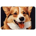 thumbnail image 1 of Corgi Dog Kitchen Rug Outdoor Carpet Door Mat Polyester Non-Slip Machine Washable, 1 of 6