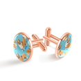 thumbnail image 1 of Corgi Dog Men's Stainless Steel Shirt Cufflinks for Formal Attire, 1 of 1