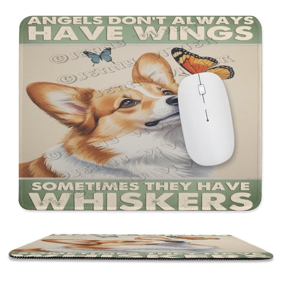 Corgi Dog Mouse Pad, Cute Dog Mouse Pad, Mouse Mat Rectangle Waterproof Mouse Pad Non-Slip Rubber Base MousePads for Office Laptop Computer 10"x12"