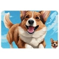 thumbnail image 1 of Corgi Dog Non-Slip Machine Washable Polyester Kitchen Mat Indoor Rug Kitchen Rug, 1 of 6