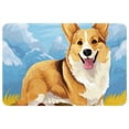 thumbnail image 1 of Corgi Dog Non-Slip Polyester Door Mat Floor Mats Bath Rugs Machine Washable, 1 of 6